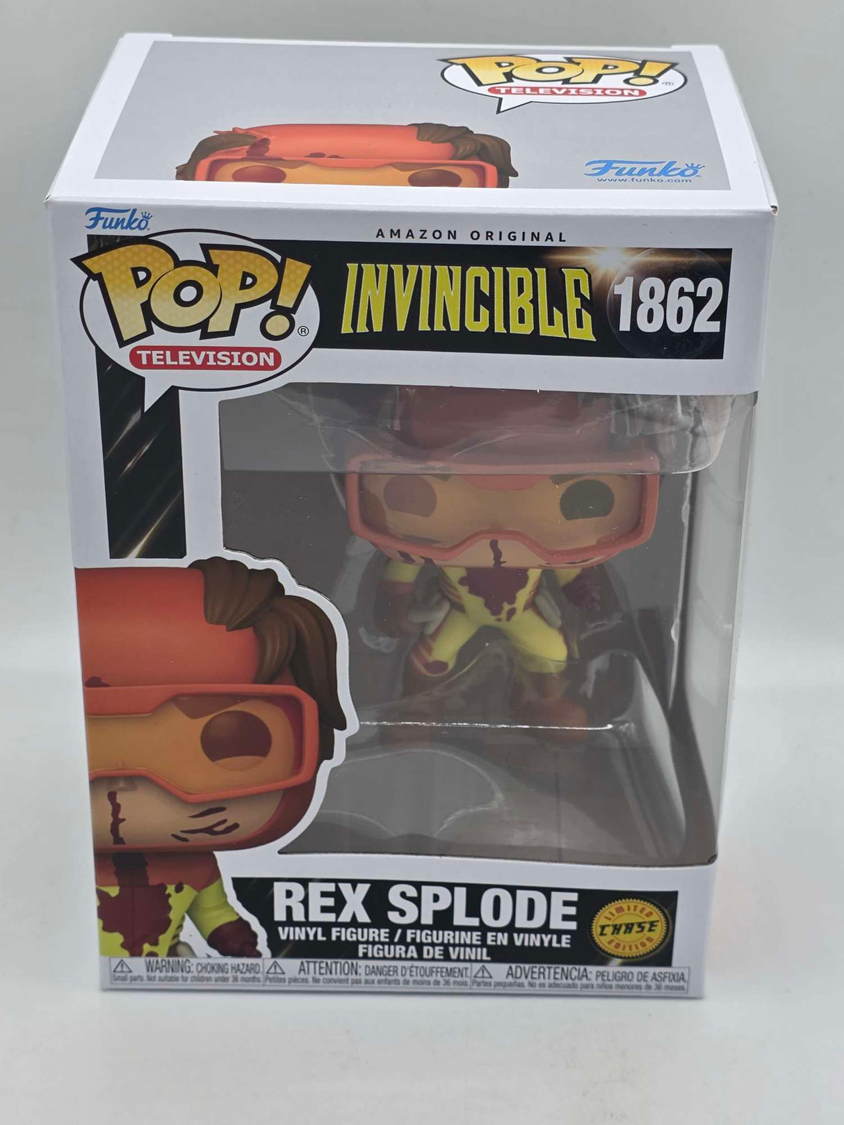 Funko Pop! Television Invincible REX SPLODE Vinyl Figure #1862 (Limited Chase Edition)