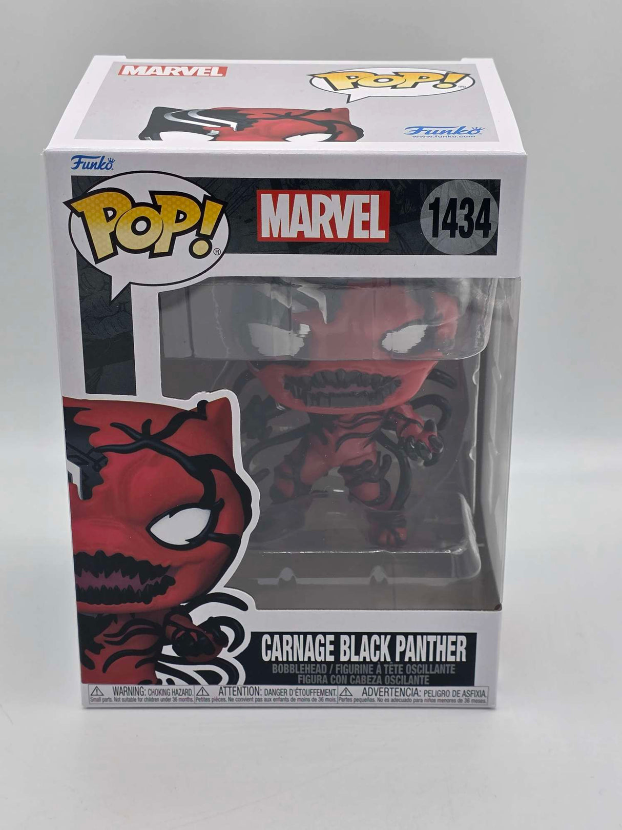 Damaged Box | ABSOLUTE CARNAGE | Carnage Black Panther | Funko Pop Marvel #1434