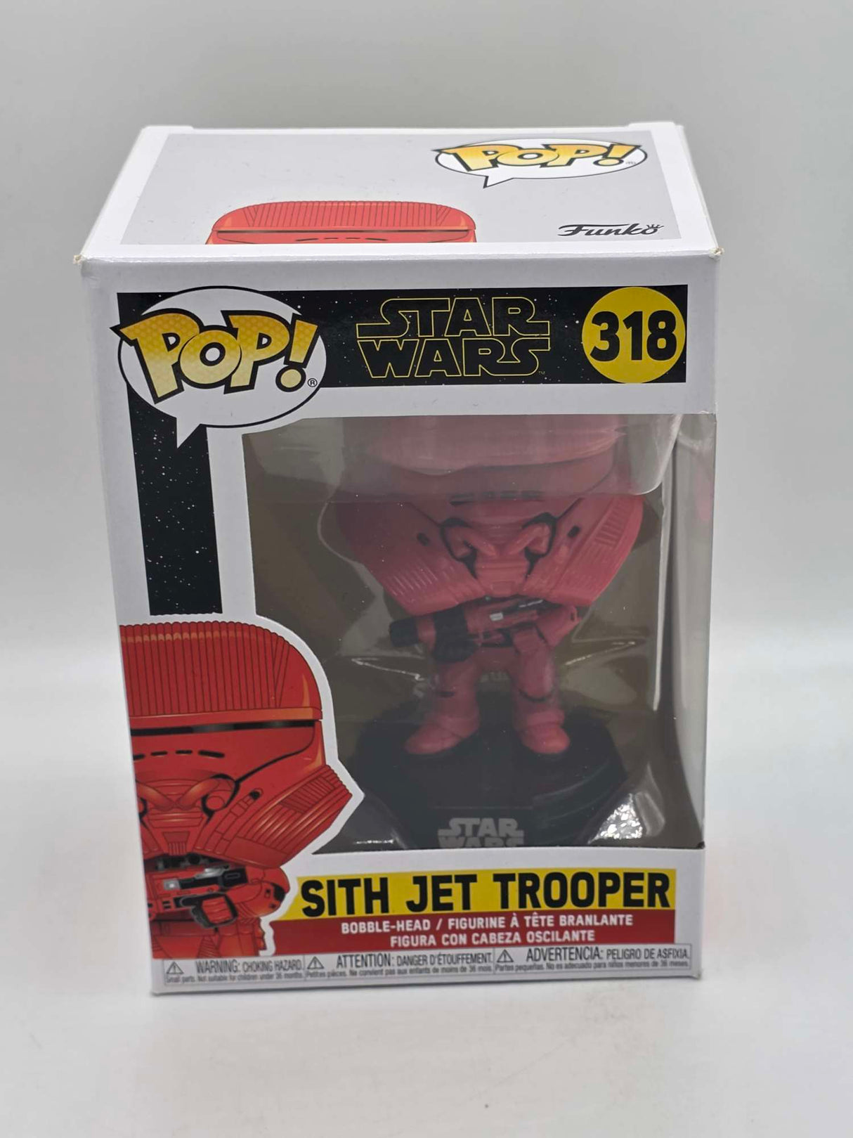 Slight Box Damage | Funko Pop Star Wars | Ride of the Skywalker | Sith Jet Trooper #318