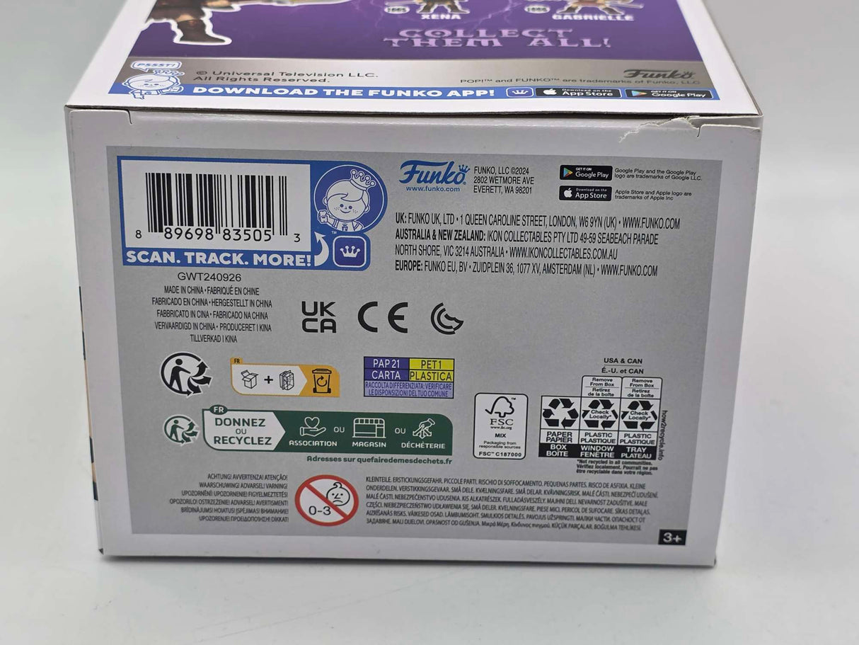 Damaged Box | XENA WITH SPEAR | Funko Pop Television | Xena Warrior Princess #1665