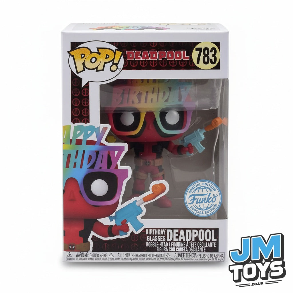 Damaged | DEADPOOL (BIRTHDAY GLASSES) | Funko Pop Marvel #783