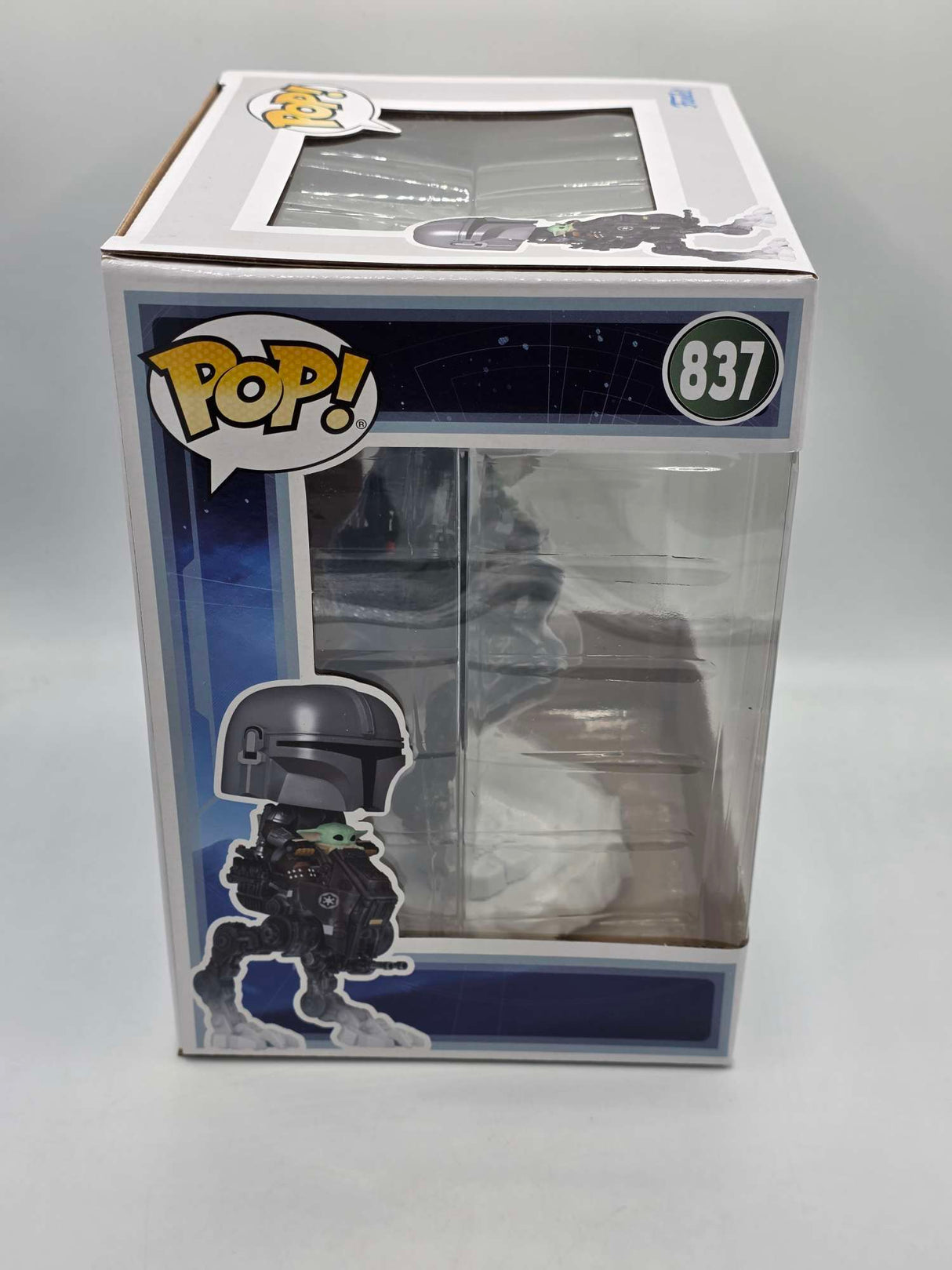Funko Pop! Rides Strs The Mandalorian THE MANDALORIAN AND GROGU In Imperial Remnant AT-RT 6 Inch #837