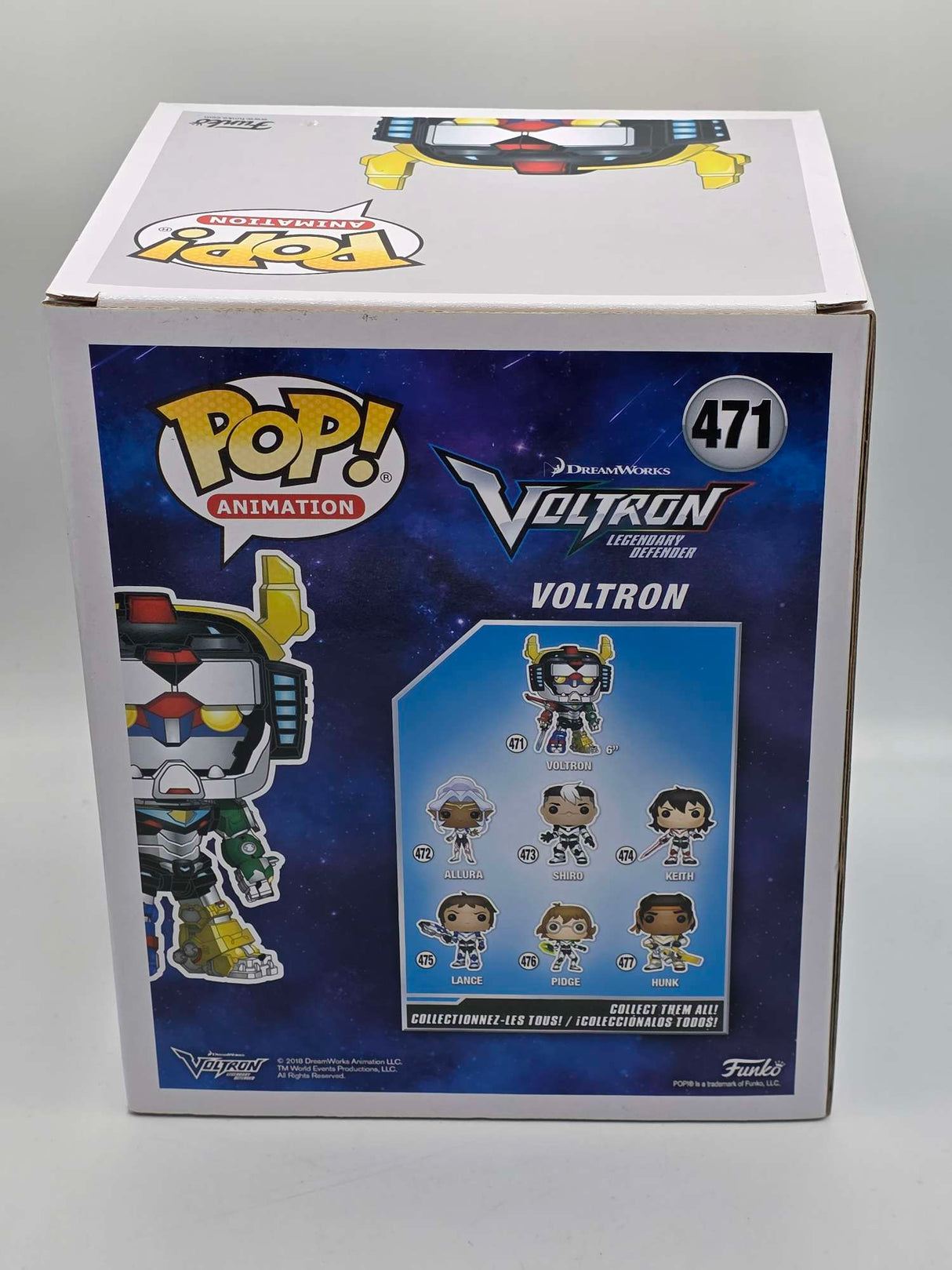 Damaged Box | VOLTRON | Funko Pop Animation | 6 Inch #471