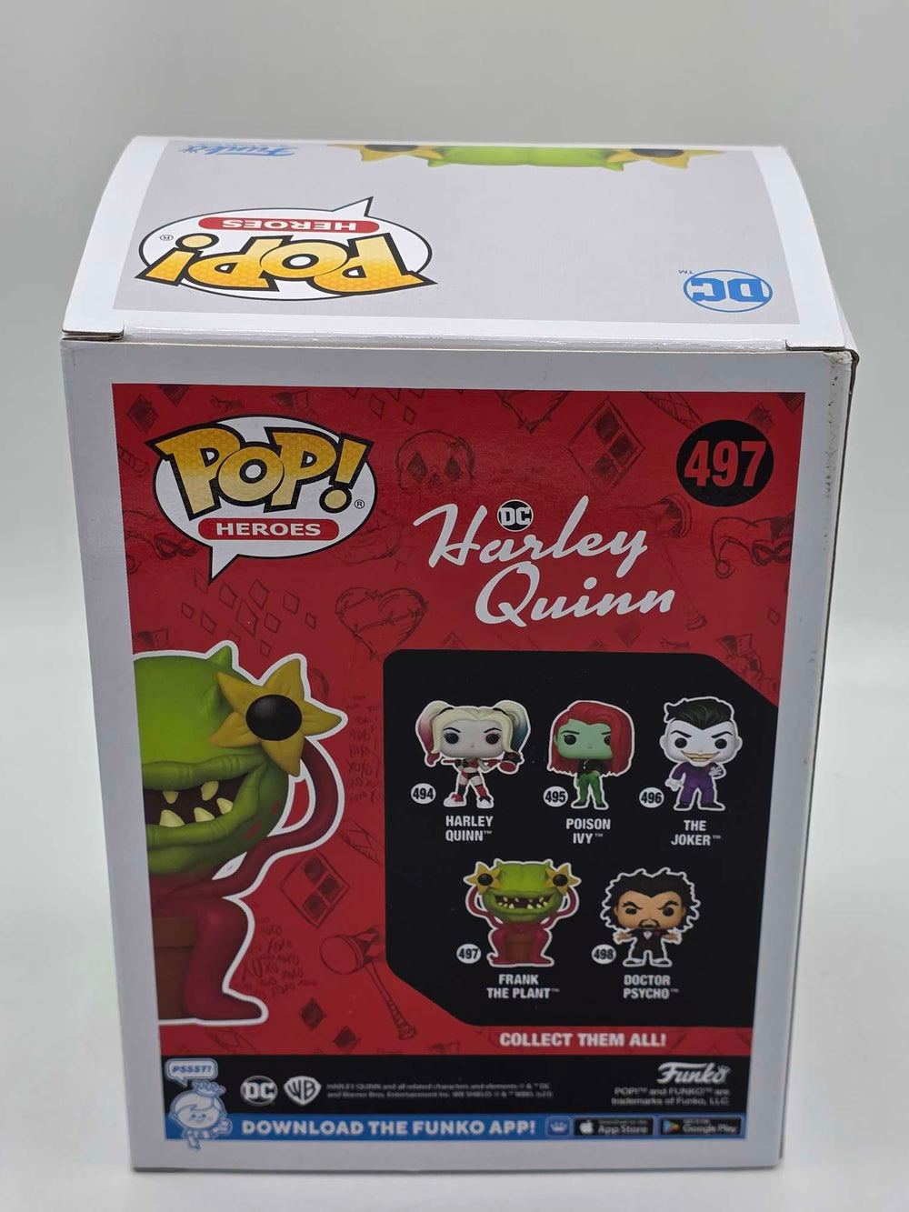 Damaged Box | FRANK THE PLANT | Funko Pop Heroes | DC Harley Quinn #497