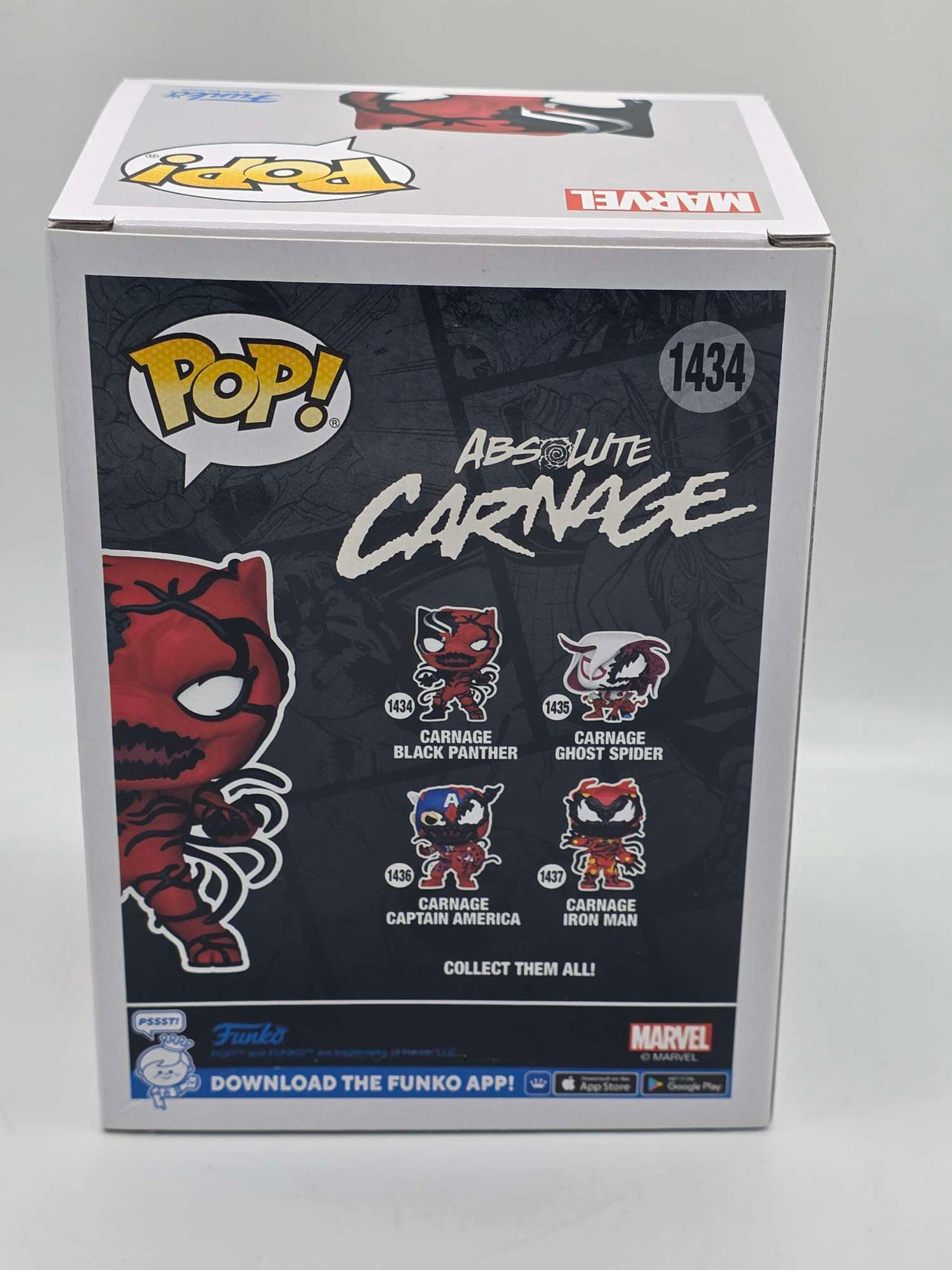 Damaged Box | ABSOLUTE CARNAGE | Carnage Black Panther | Funko Pop Marvel #1434