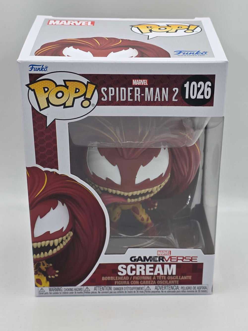Damaged Box | SCREAM | Spider-Man 2 | Funko Pop Games | Marvel Gamerverse  #1026