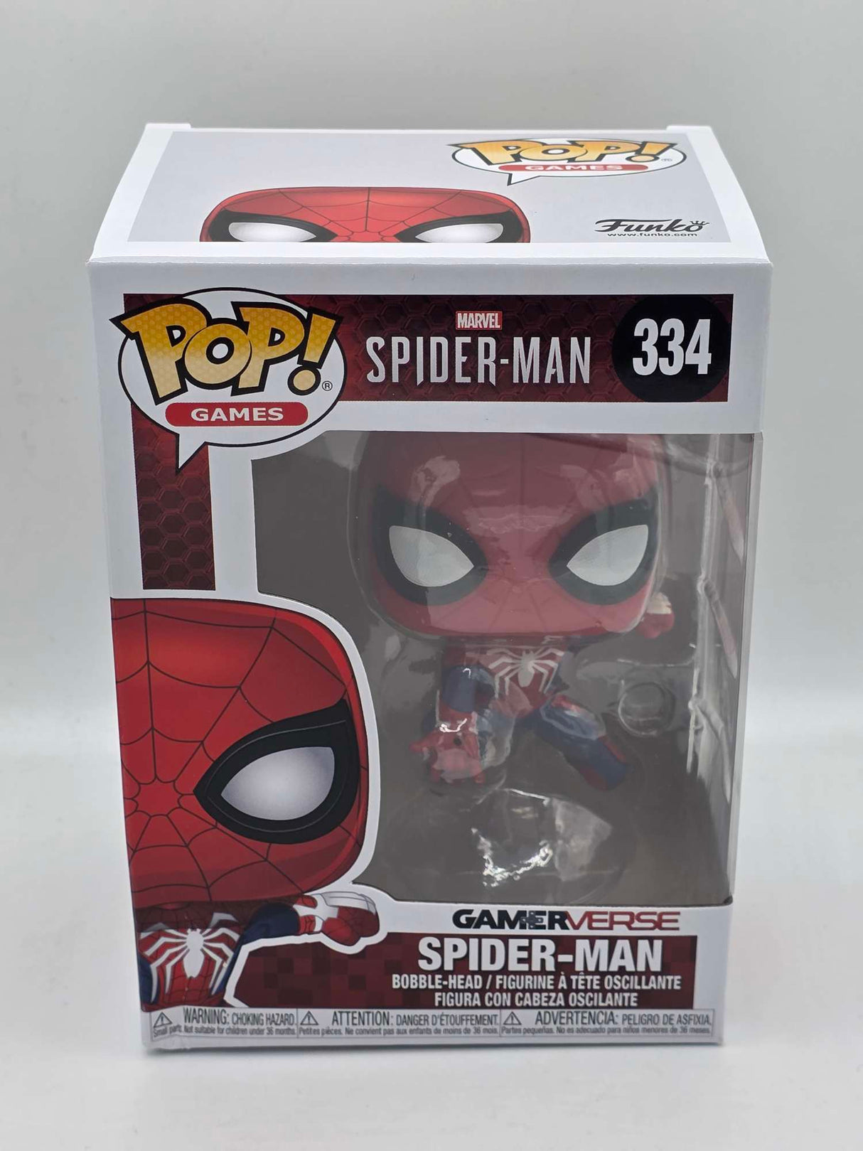 Damaged Box | SPIDER-MAN | Funko Pop Games | Marvel Gamerverse | #334