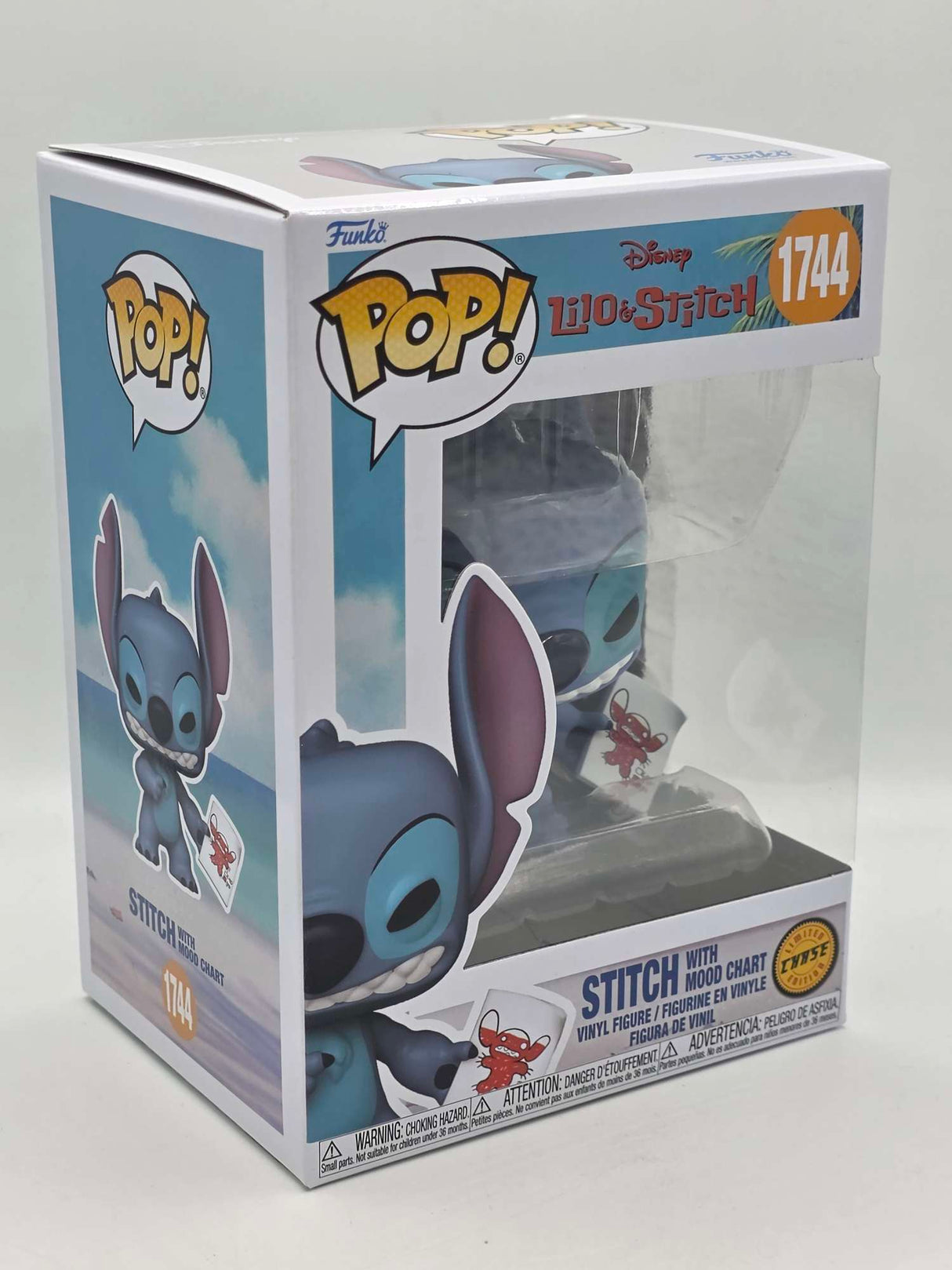 STITCH WITH MOOD CHART BAD (CHASE) | Funko Pop Disney Lilo & Stitch #1744