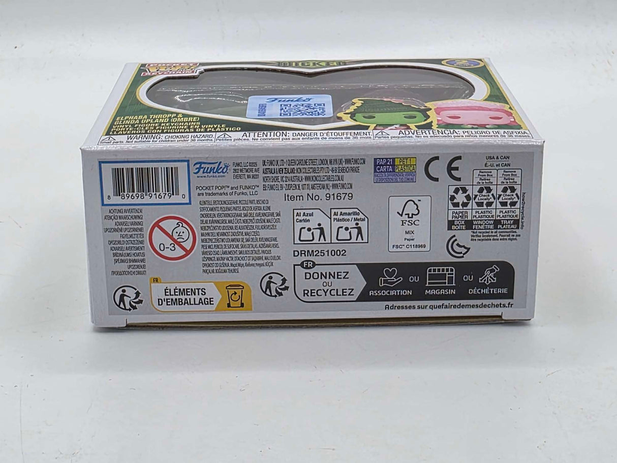 ELPHABA THROPP & GLINDA UPLAND (OMBRE) | Wicked | Funko Pocket Pop! Keychain 2 Pack