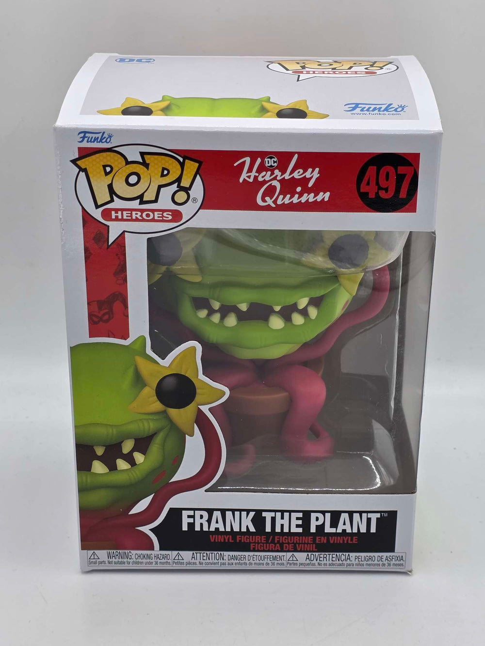 Damaged Box | FRANK THE PLANT | Funko Pop Heroes | DC Harley Quinn #497