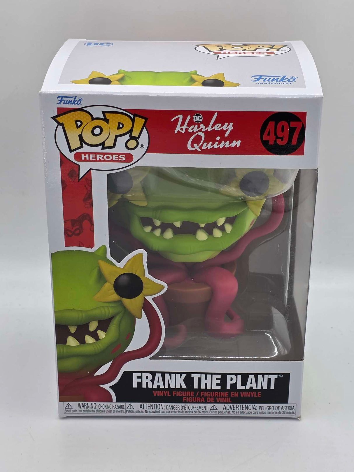 Damaged Box | FRANK THE PLANT | Funko Pop Heroes | DC Harley Quinn #497