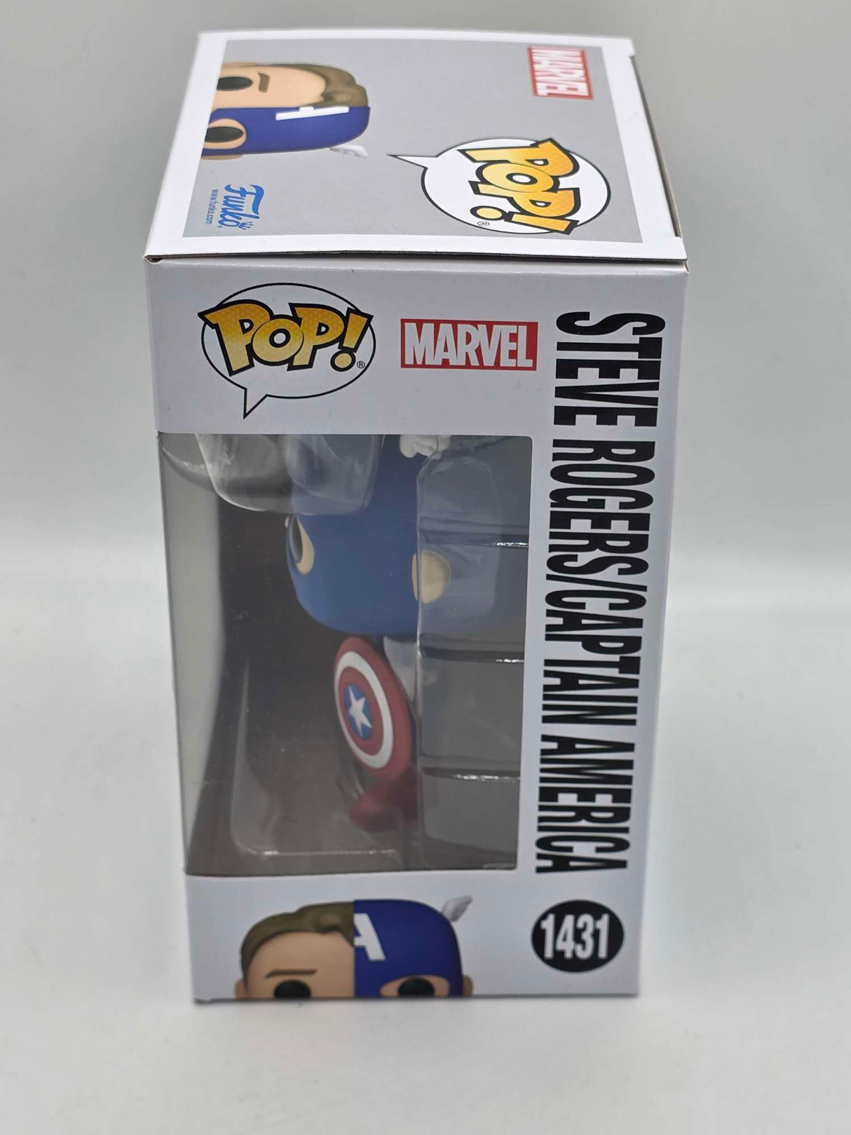 Damaged Box | STEVE ROGERS / CAPTAIN AMERICA | Split | Funko Pop Marvel #1431