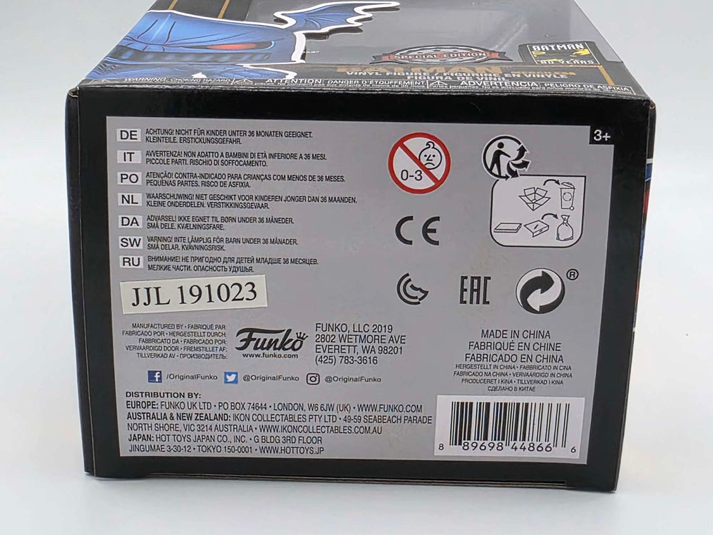 Damaged Box | BATMAN MERCILESS | Batman 80 Years | Funko Pop Heroes | Metallic #313