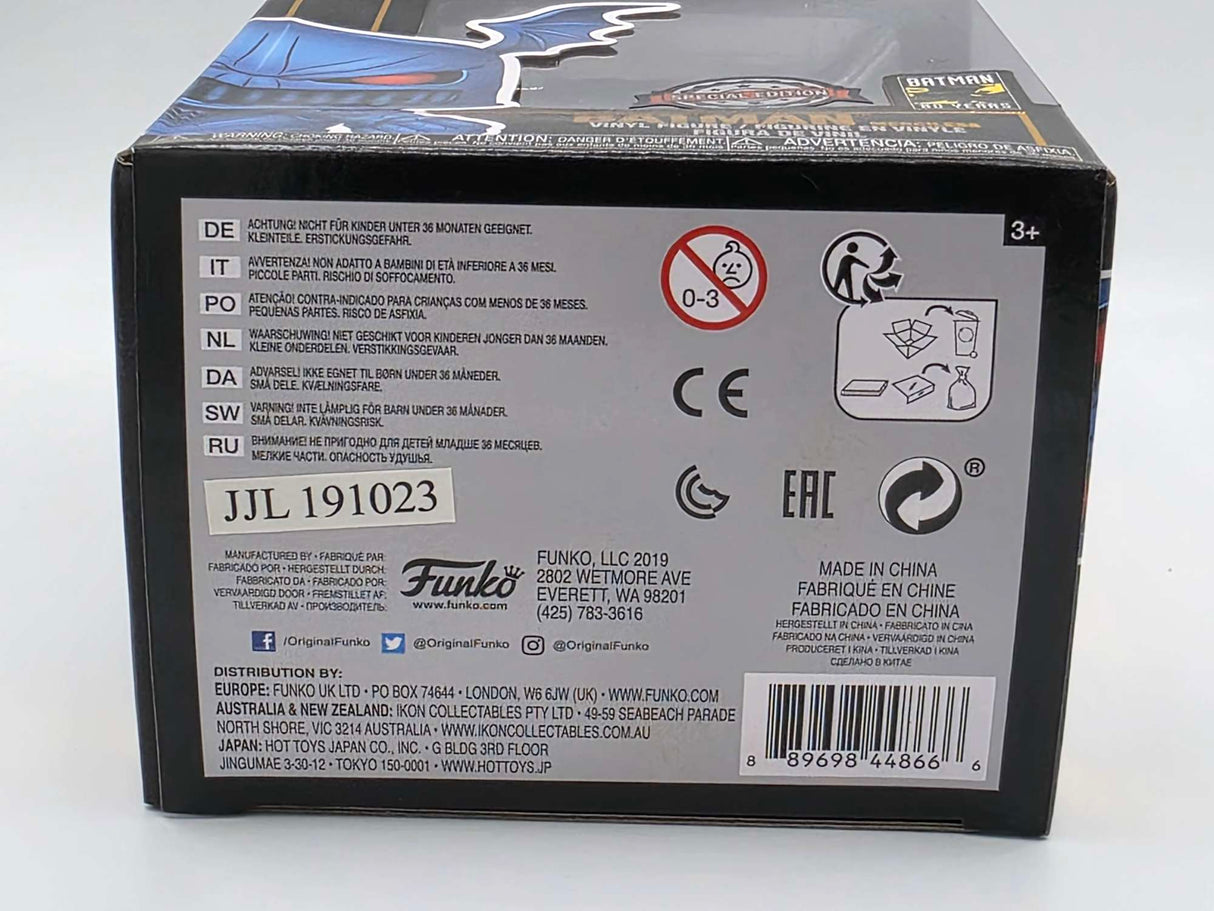 Damaged Box | BATMAN MERCILESS | Batman 80 Years | Funko Pop Heroes | Metallic #313
