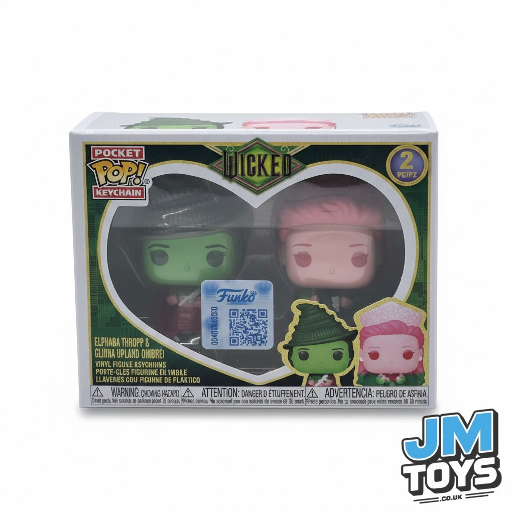 ELPHABA THROPP & GLINDA UPLAND (OMBRE) | Wicked | Funko Pocket Pop! Keychain 2 Pack