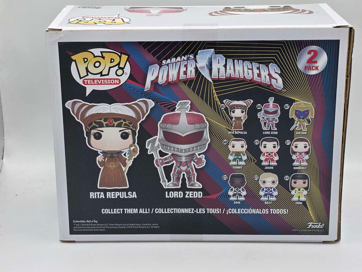 Slight Damaged Box | RITA REPULSA & LORD ZEDD | Funko Television | Power Rangers | 2 Pack