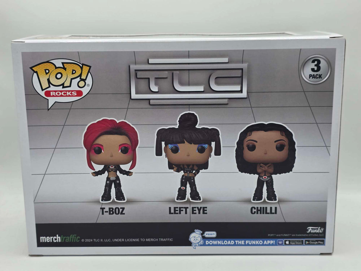T-BOZ / LEFT EYE / CHILLI | TLC Scrubs | Funko Pop Rocks | 3 PACK