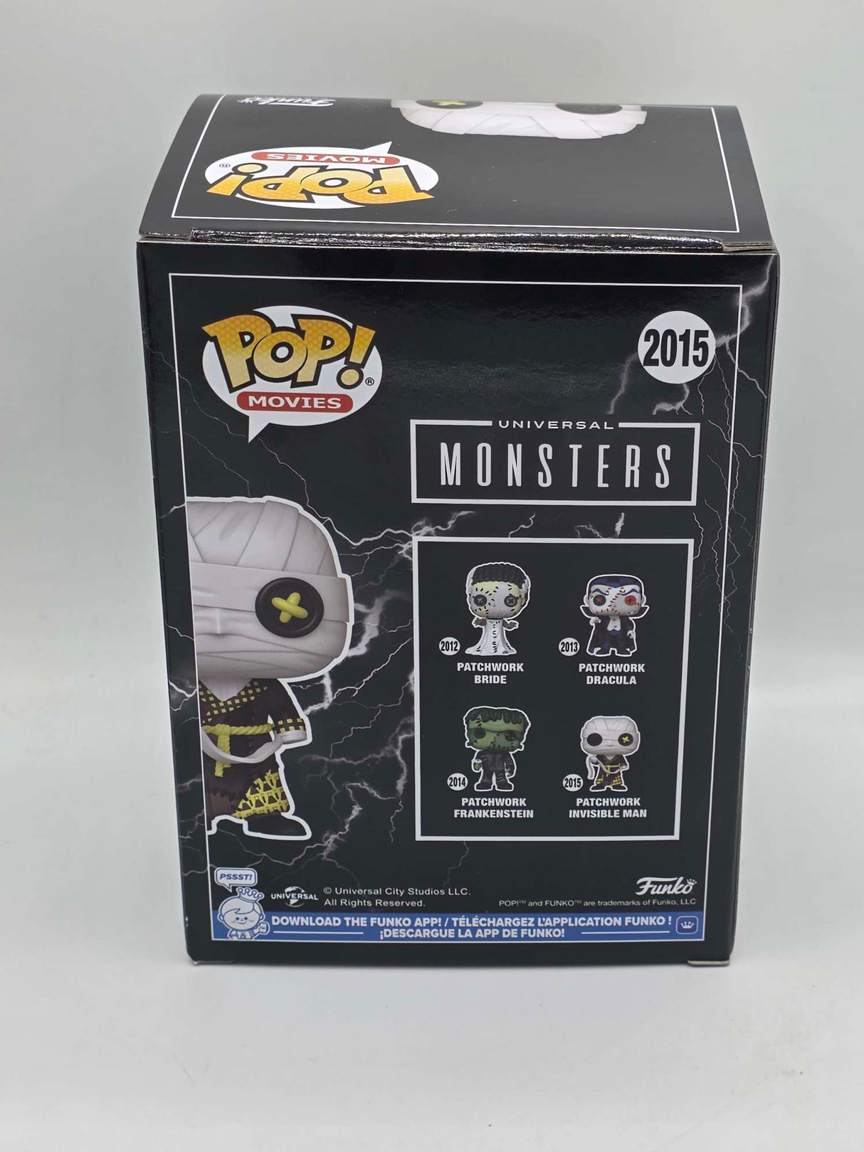 Funko Pop! Movies Universal Monsters PATCHWORK INVISIBLE MAN Vinyl Figure #2015