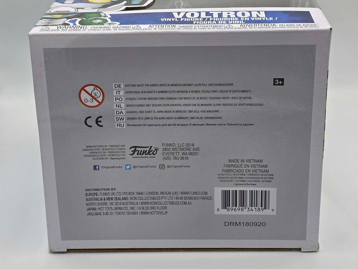 Damaged Box | VOLTRON | Funko Pop Animation | 6 Inch #471