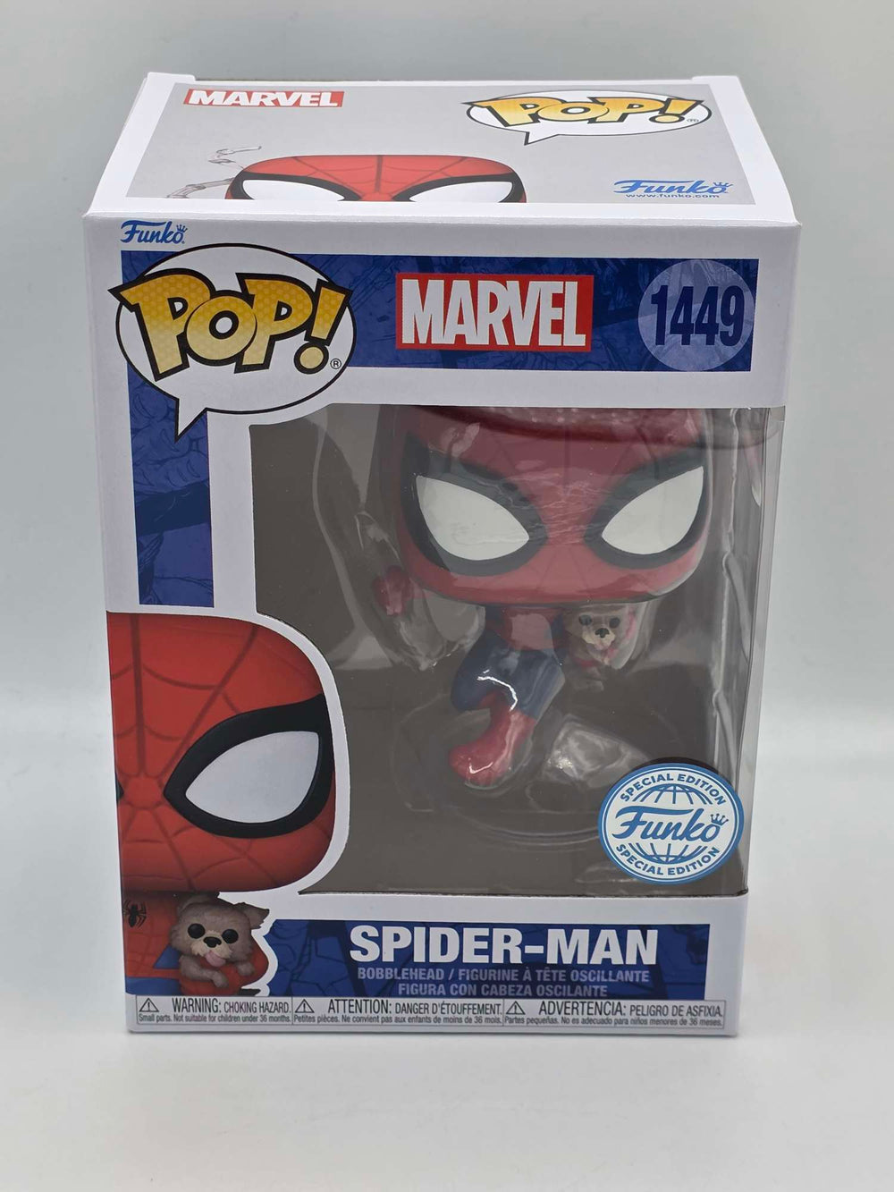 SPIDER-MAN (WITH SANDWICH THE DOG) | Funko Pop Marvel #1449