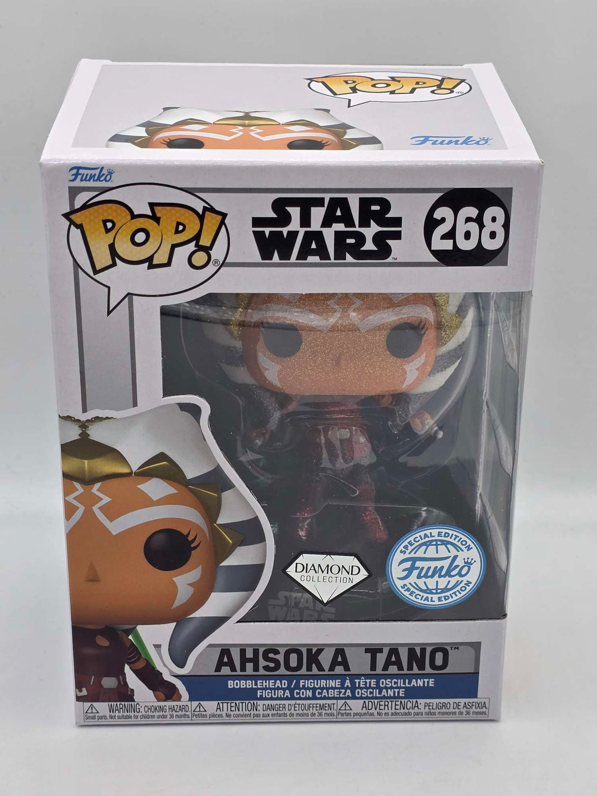 AHSOKA TANO | The Clone Wars | Funko Pop Star Wars | DIAMOND GLITTER #268