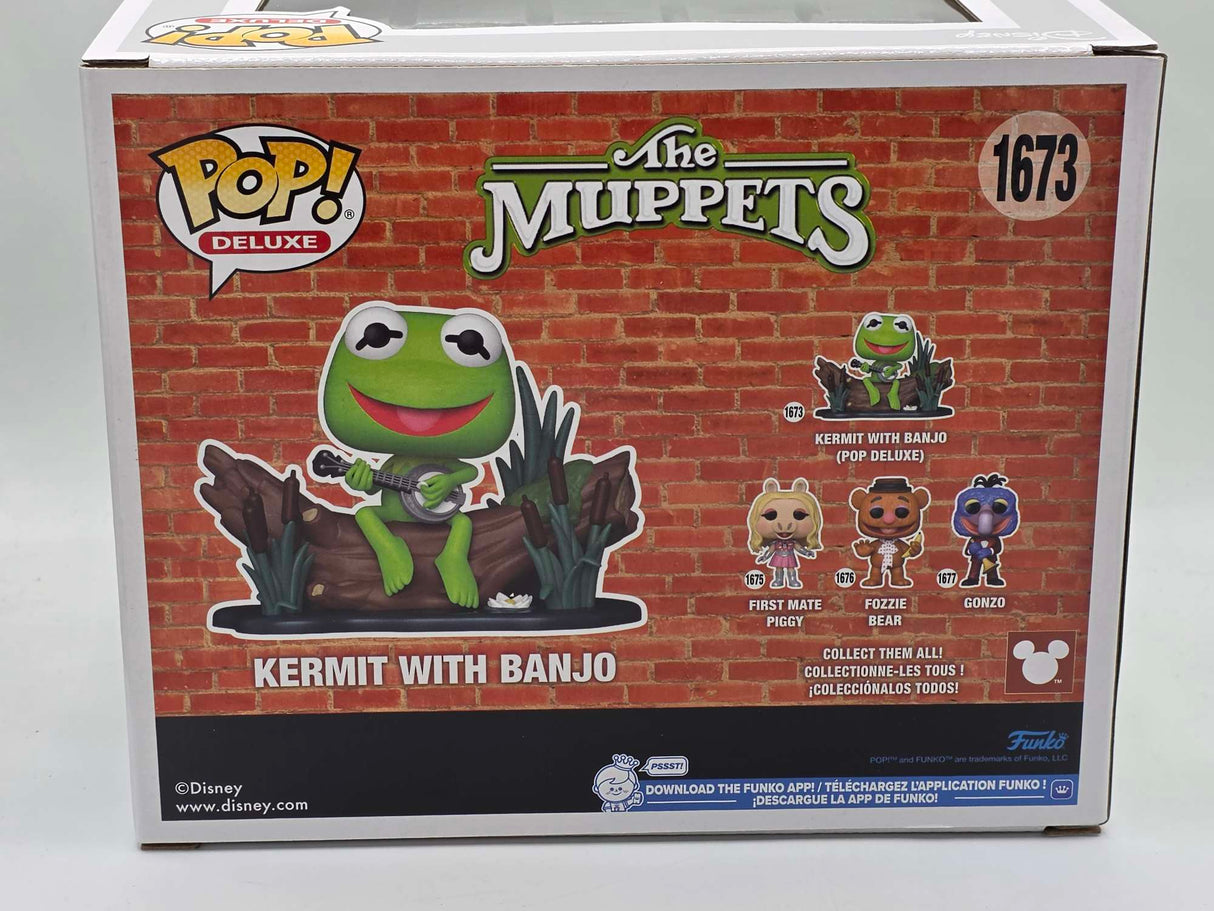 KERMIT (WITH BANJO) | The Muppets | Funko Pop Deluxe #1673