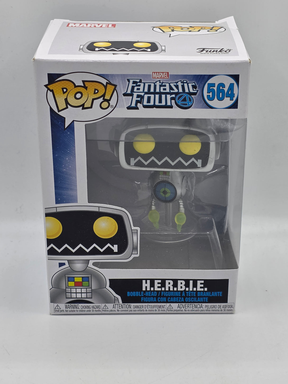 Damaged Box | H.E.R.B.I.E | Fantastic Four | Funko Pop Marvel #564