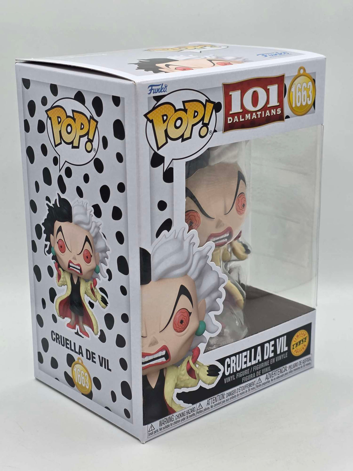 CRUELLA DE VIL | 101 DALMATIANS | Funko Disney | CHASE #1663