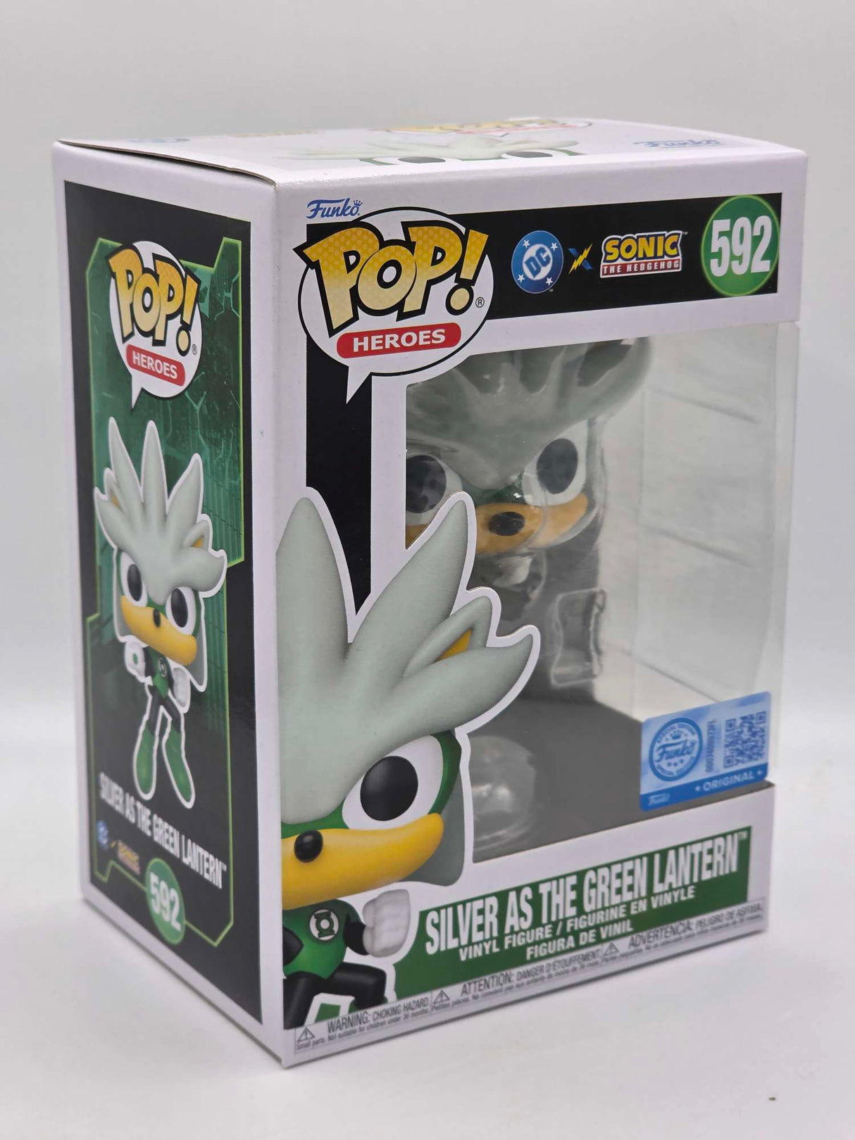 SILVER AS THE GREEN LANTERN | Sonic The Hedgehog | Funko Pop Heroes #592