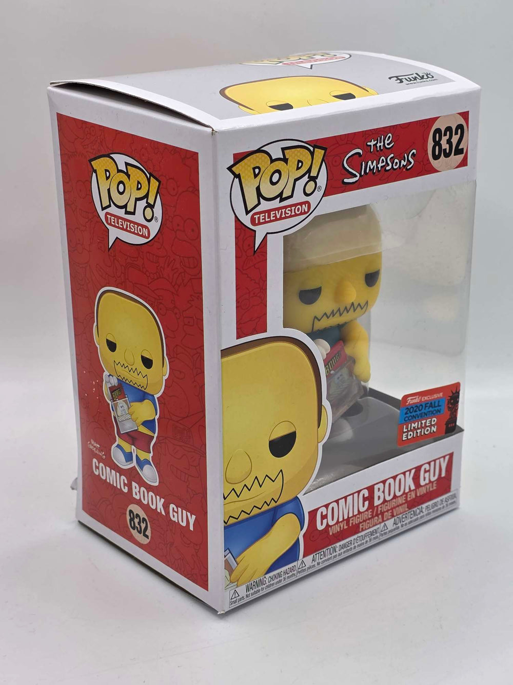Damaged Box |  COMIC BOOK GUY | The Simpsons | Funko Pop Television #832