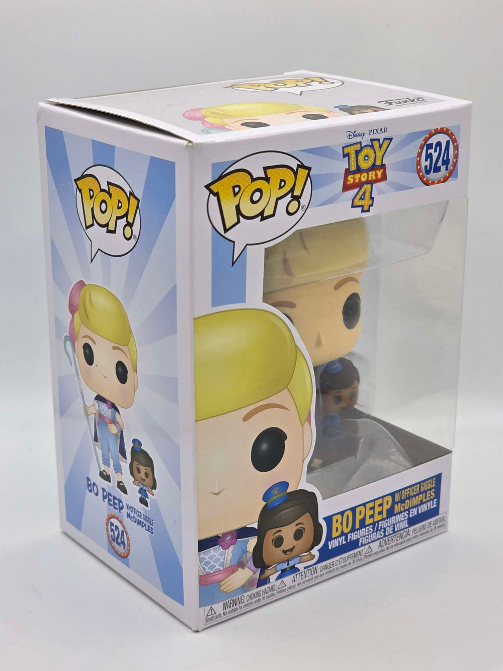 Damaged Box | BO PEEP WITH OFFICER GIGGLE MCDIMPLES | Toy Story | Funko Pop Disney Pixar #524