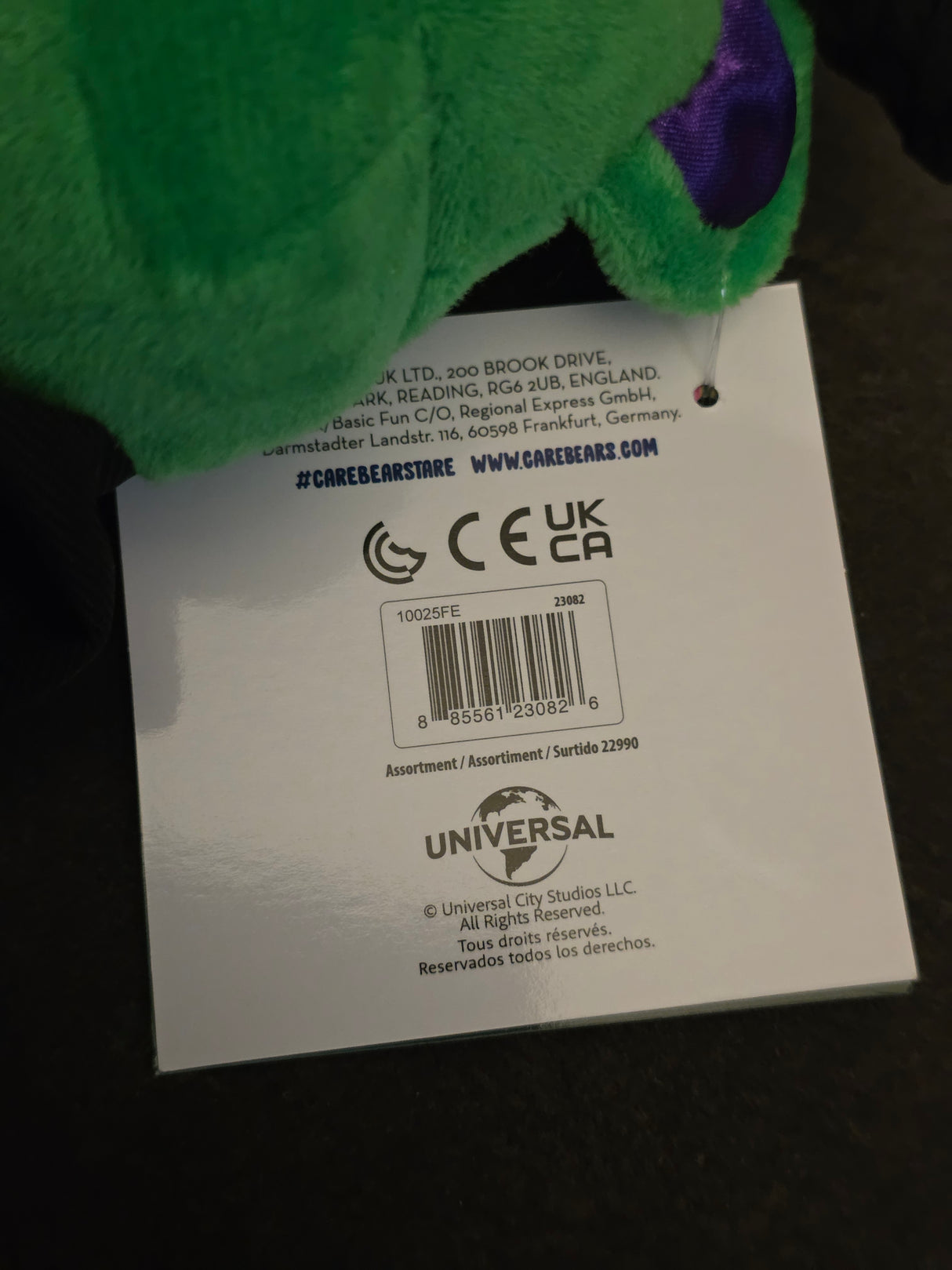 GOOD LUCK BEAR AS ELPHABA | Wicked | Care Bears | 22cm Plush