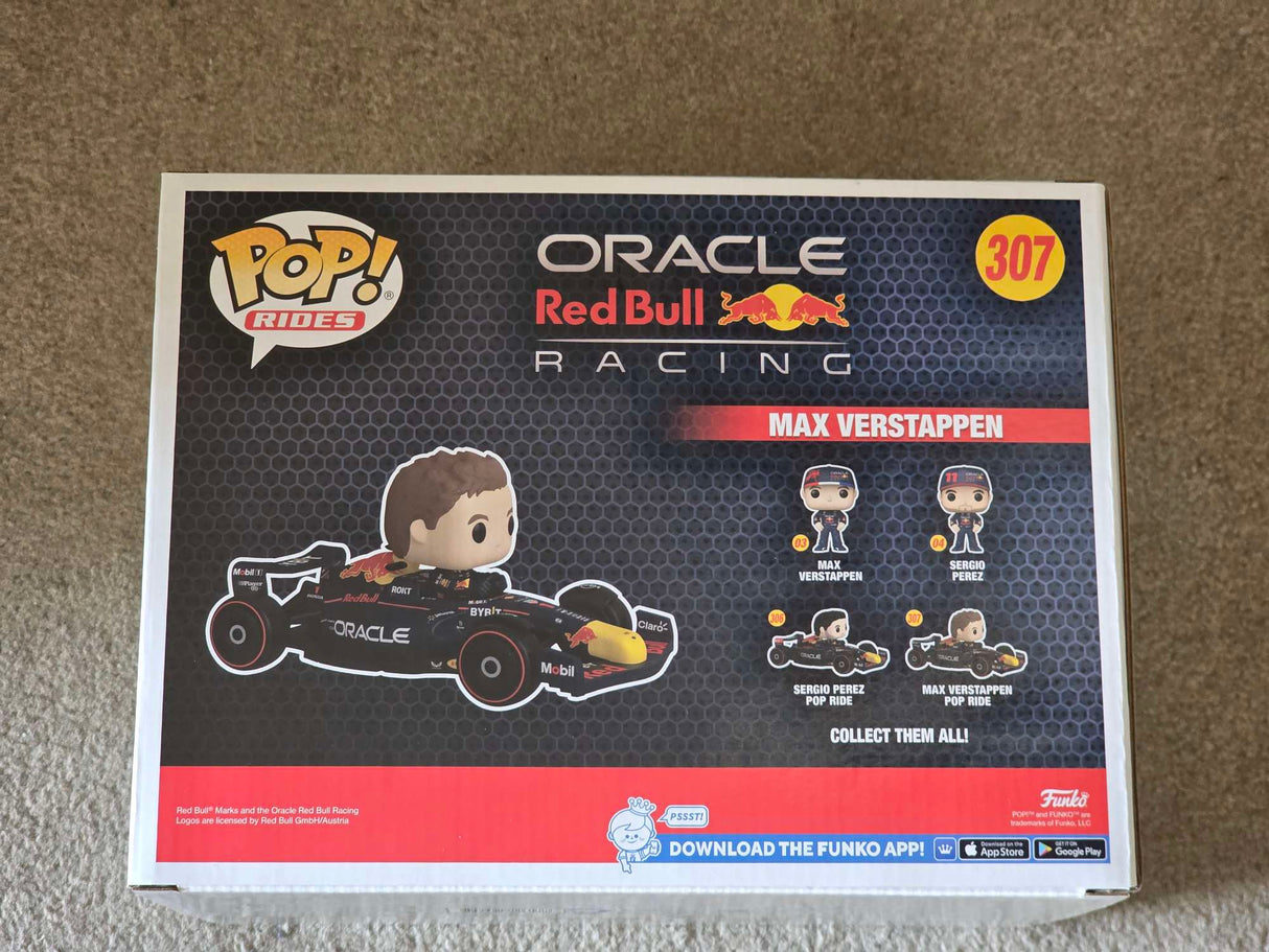 Slight Damaged Box | MAX VERSTAPPEN | Formula 1 Oracle Red Bull Racing | Funko Pop Rides #307