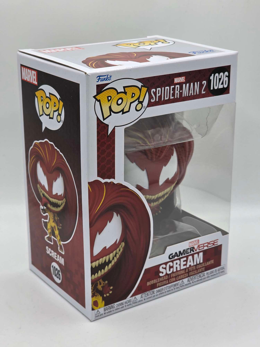 Damaged Box | SCREAM | Spider-Man 2 | Funko Pop Games | Marvel Gamerverse  #1026