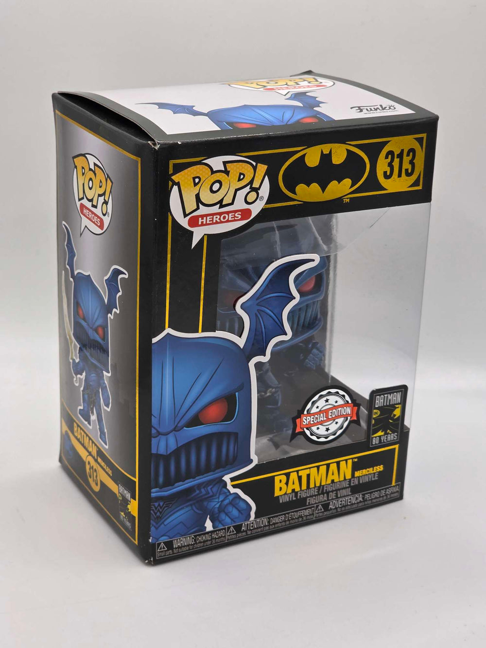 Damaged Box | BATMAN MERCILESS | Batman 80 Years | Funko Pop Heroes | Metallic #313