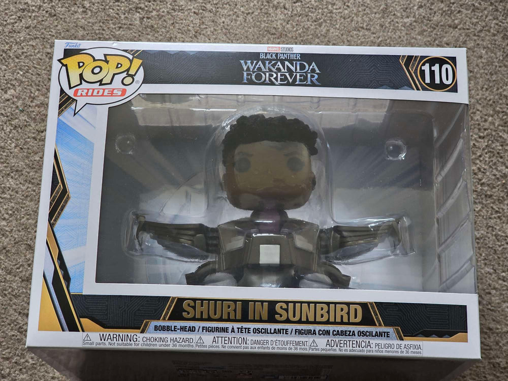 Damaged Box | SHURI IN SUNBIRD | Black Panther | Funko Pop Marvel Rides #110