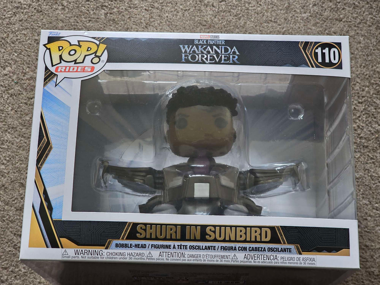 Damaged Box | SHURI IN SUNBIRD | Black Panther | Funko Pop Marvel Rides #110
