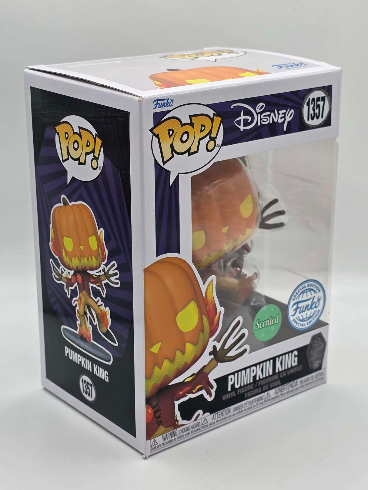 PUMPKIN KING (ON FIRE) | The Nightmare Before Christmas | Funko Pop Disney #1357 SCENTED
