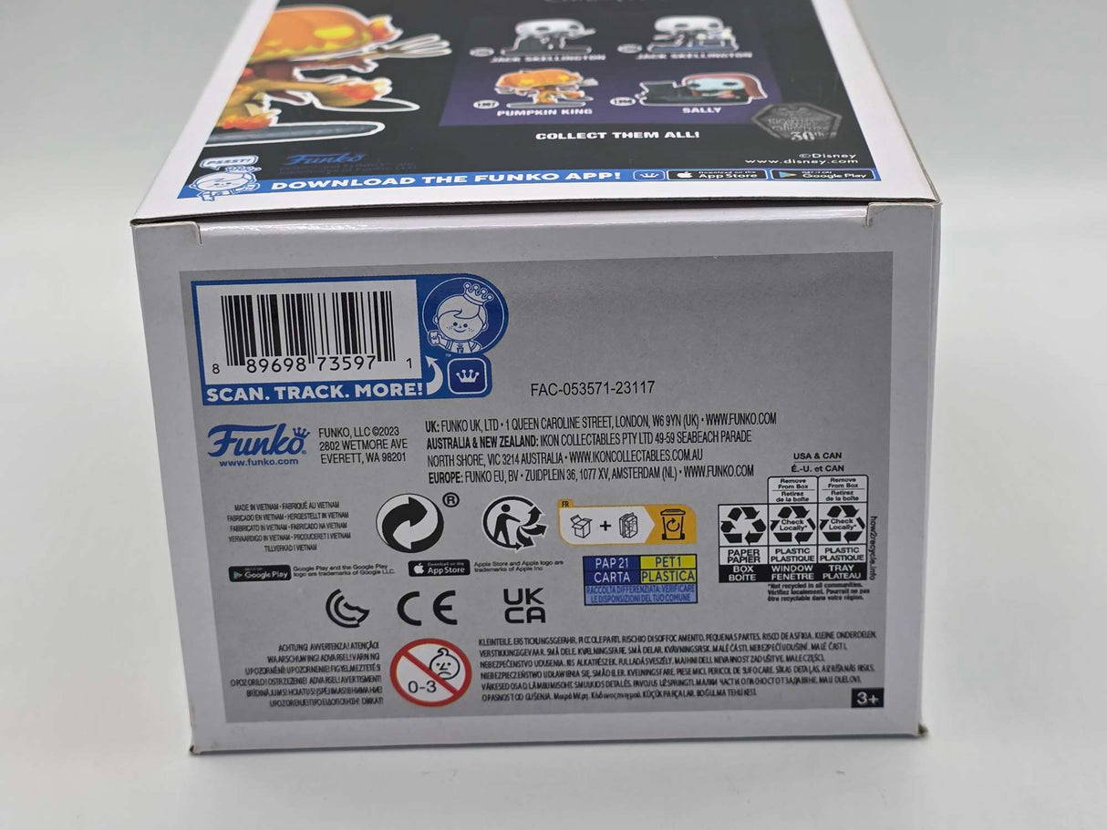 PUMPKIN KING (ON FIRE) | The Nightmare Before Christmas | Funko Pop Disney #1357 SCENTED