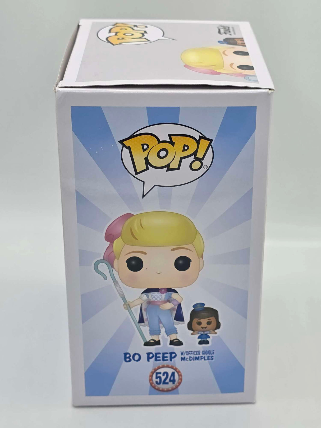 Damaged Box | BO PEEP WITH OFFICER GIGGLE MCDIMPLES | Toy Story | Funko Pop Disney Pixar #524