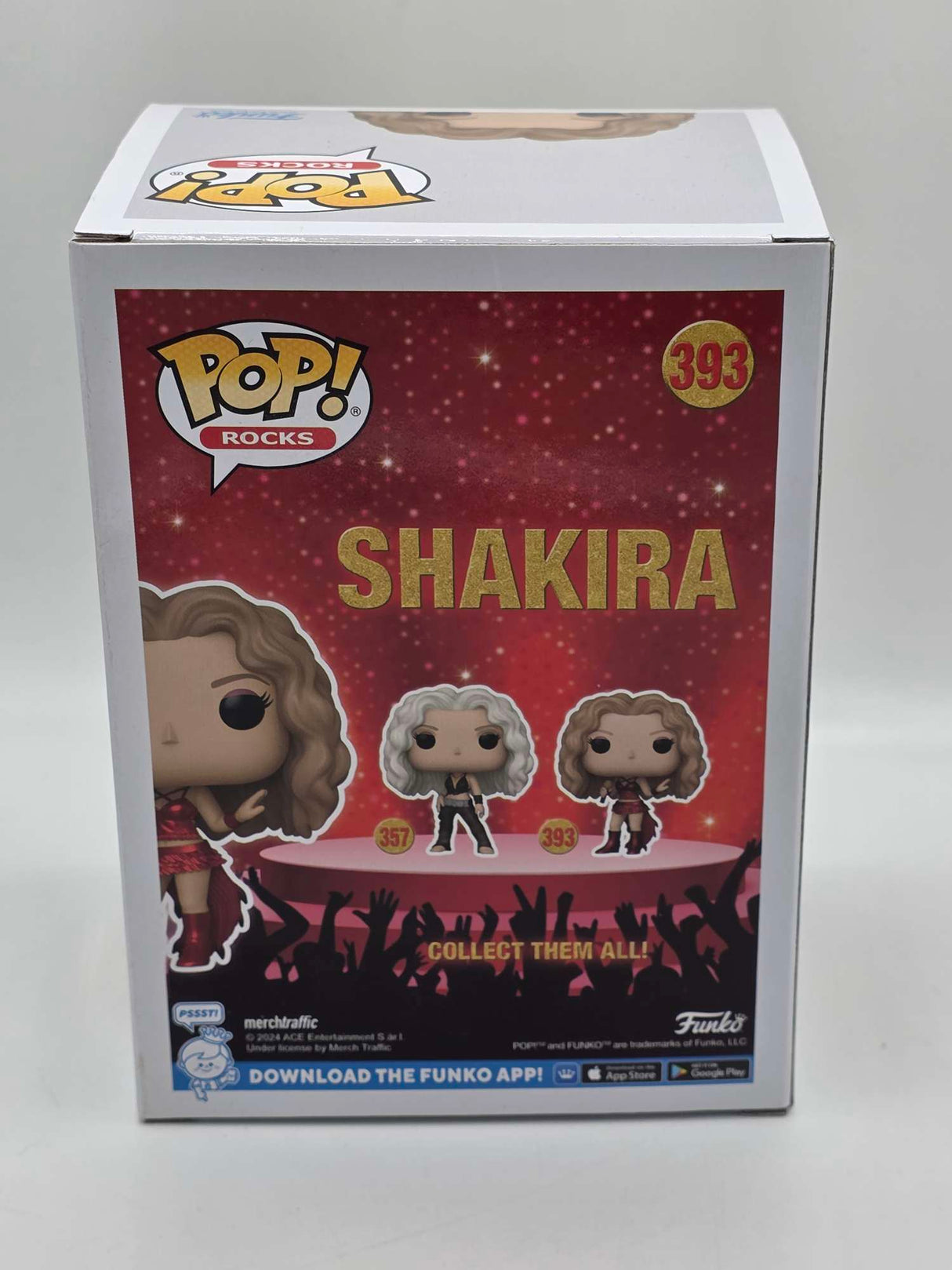 Damaged Box | SHAKIRA SUPER BOWL | Funko Pop Rocks | Metallic #393