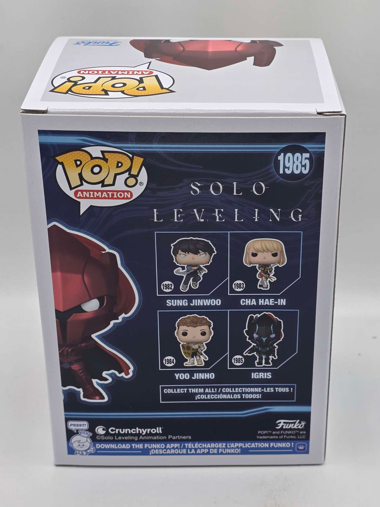 Funko Pop! Animation Solo Leveling IGRIS #1985 Limited Metallic Chase Edition