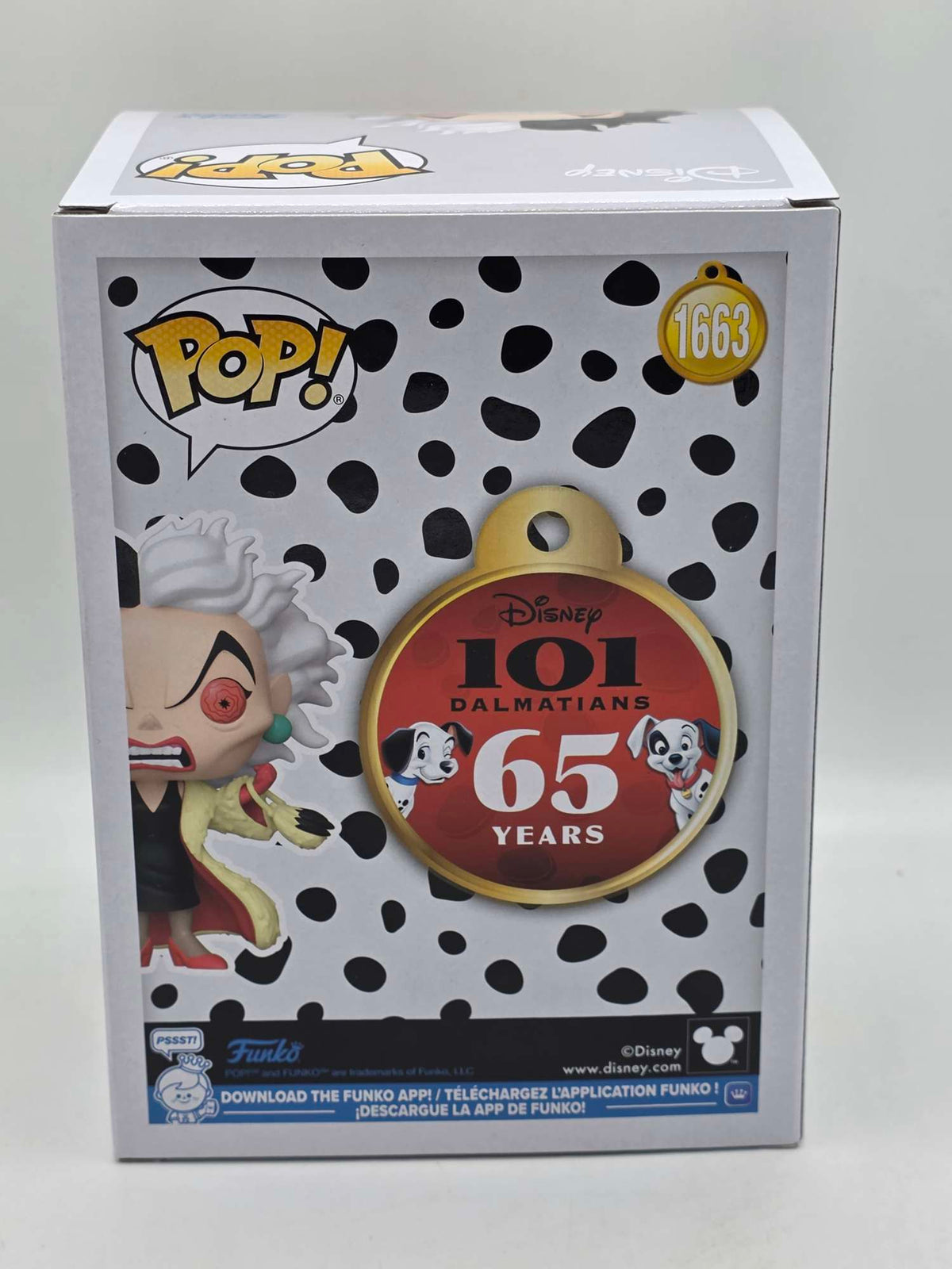 CRUELLA DE VIL | 101 DALMATIANS | Funko Disney | CHASE #1663