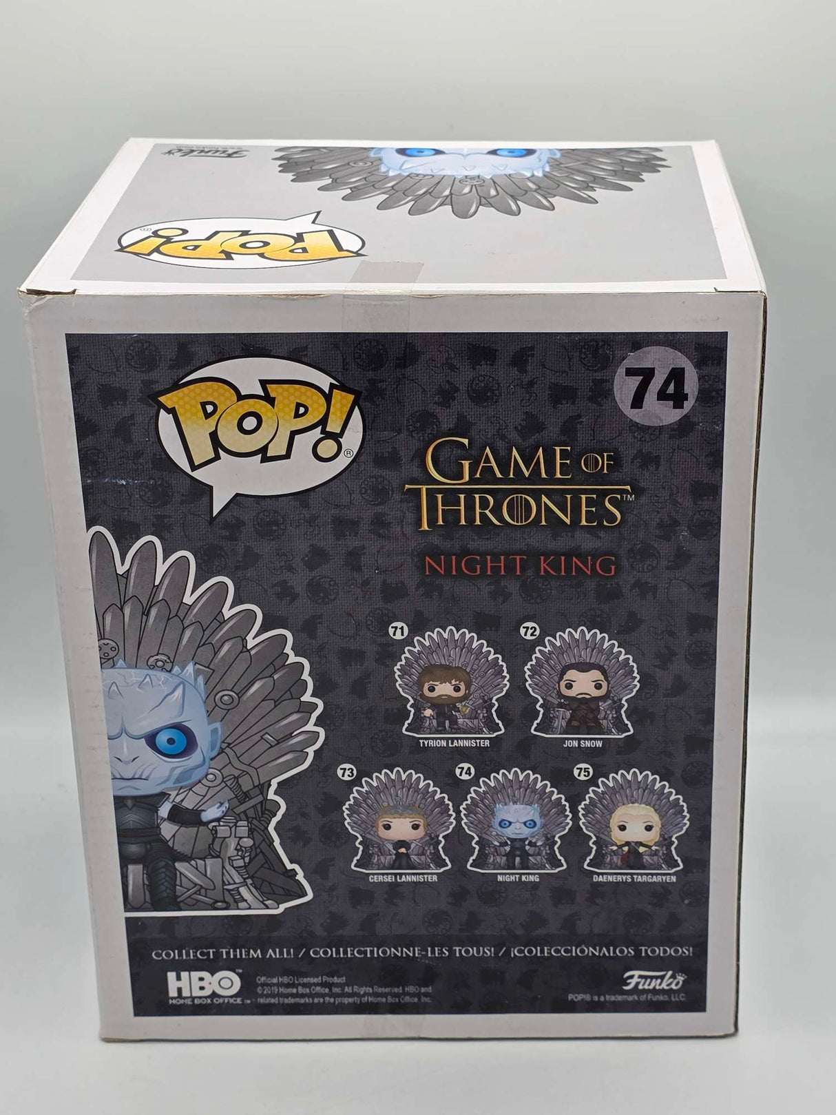 Damaged Box | NIGHT KING THRONE METALLIC | Game of Thrones | Funko Pop | 6 Inch #74