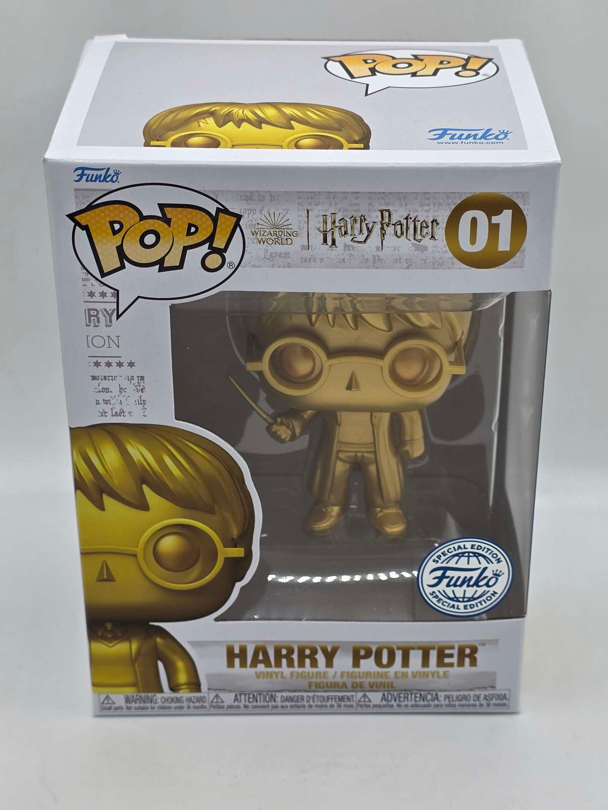 Damaged Box | HARRY POTTER | Funko Pop Harry Potter | Gold #01