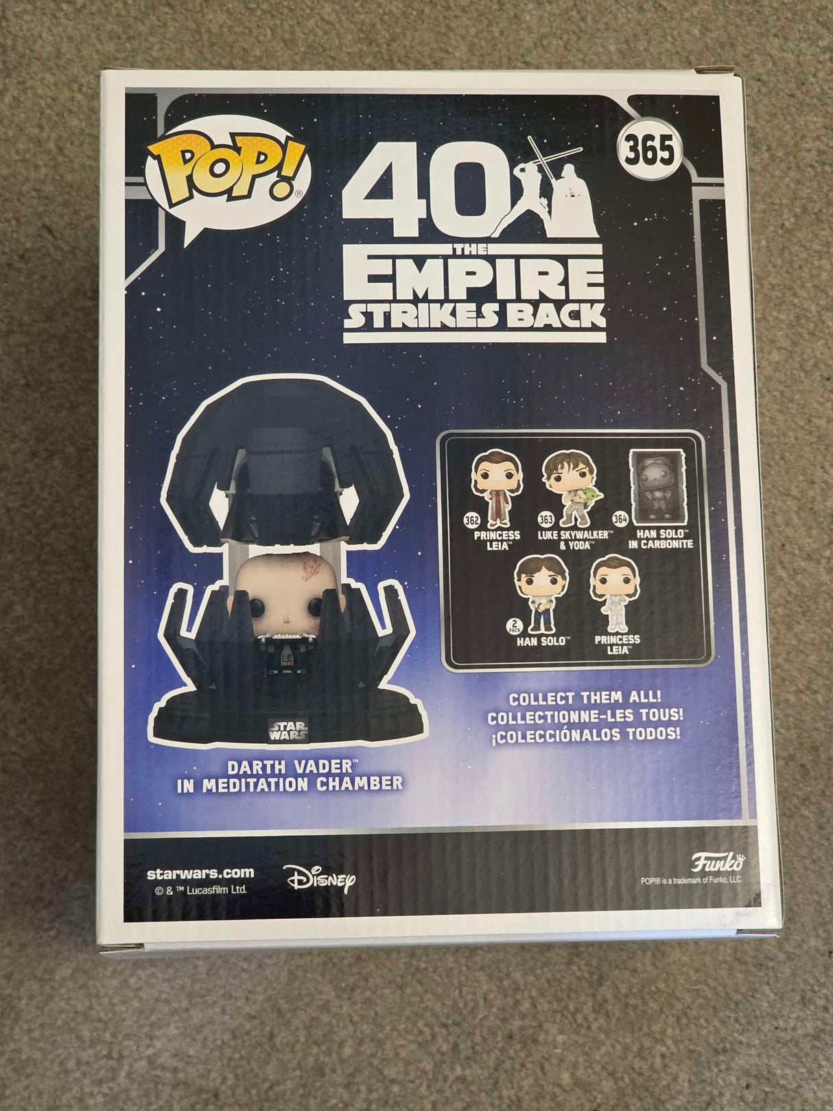 Damaged Box | DARTH VADER IN MEDITATION CHAMBER | Funko Pop Star Wars Deluxe | 6 Inch #365