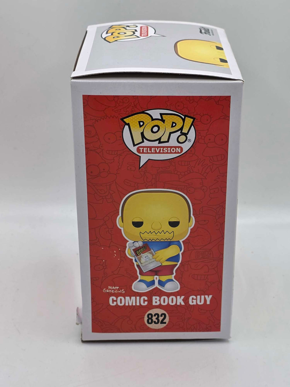 Damaged Box |  COMIC BOOK GUY | The Simpsons | Funko Pop Television #832
