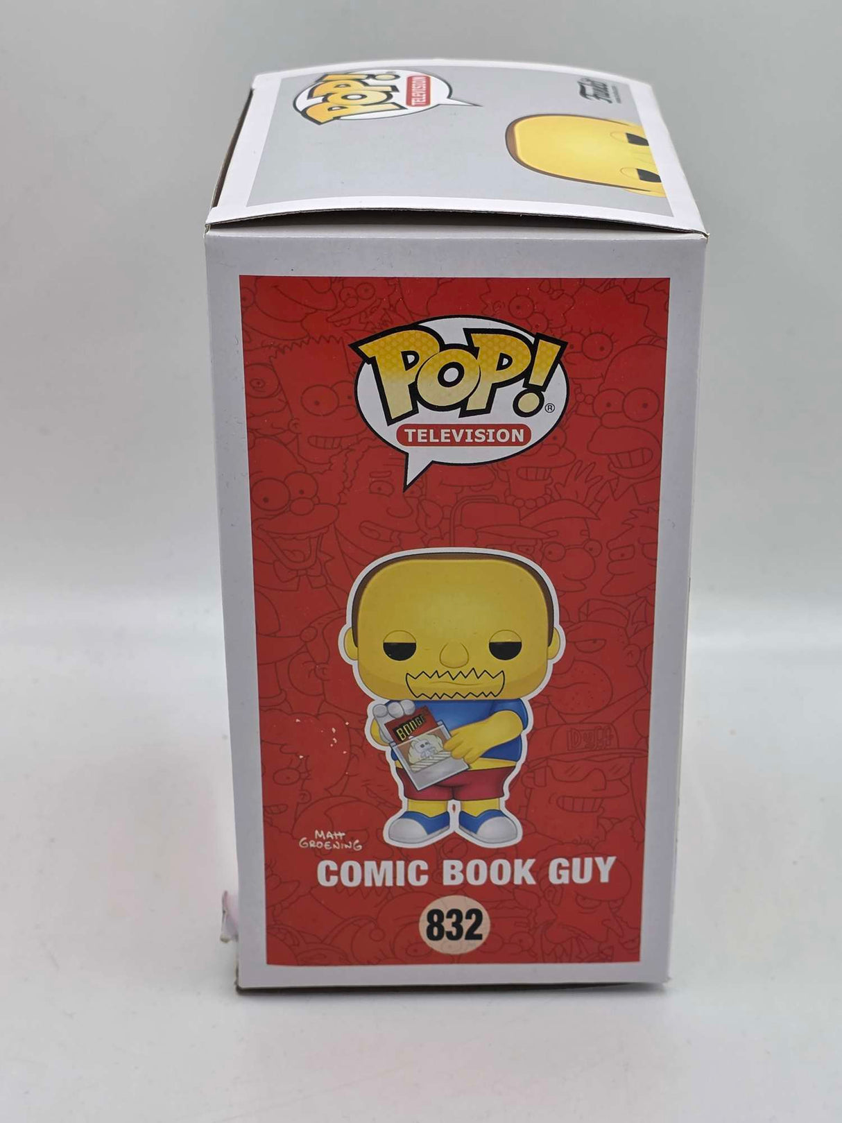 Damaged Box |  COMIC BOOK GUY | The Simpsons | Funko Pop Television #832