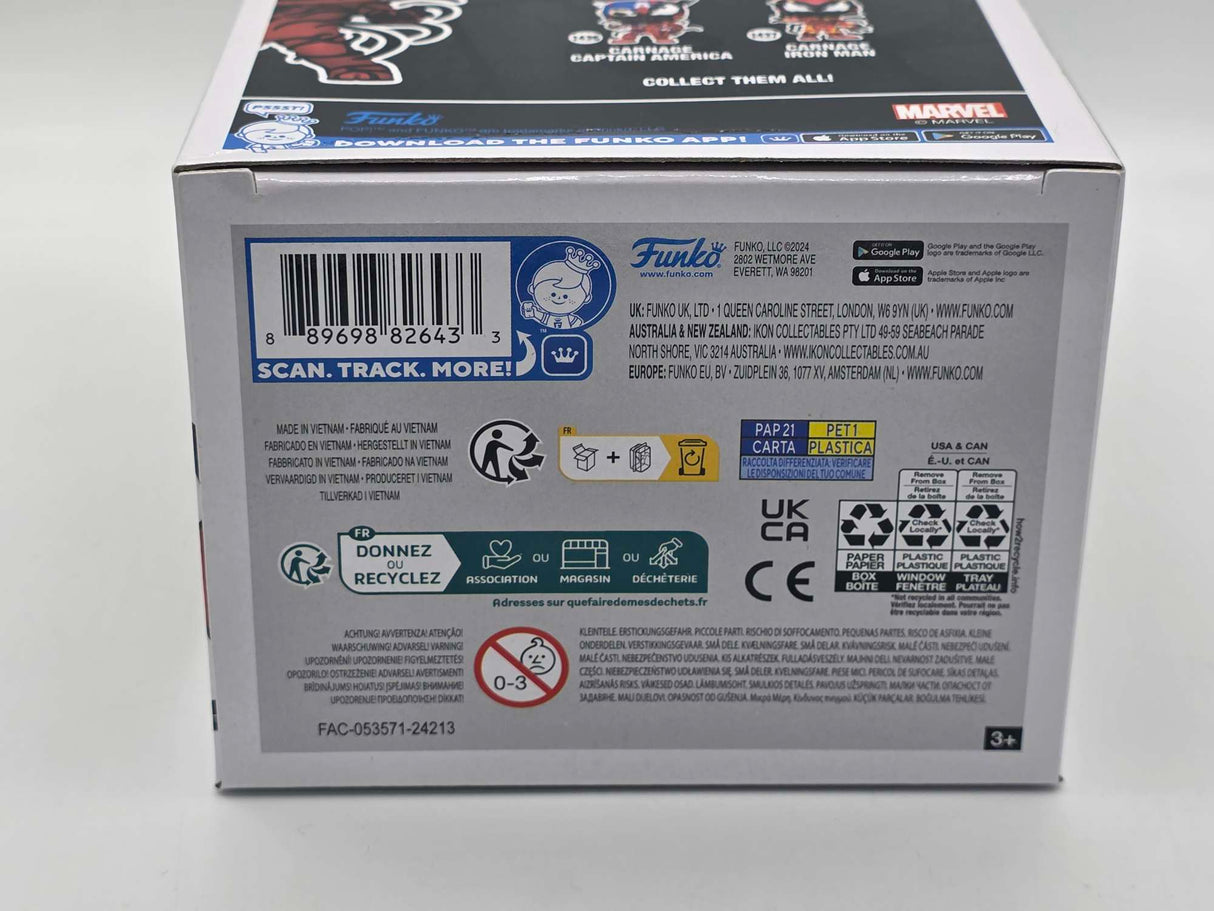 Damaged Box | ABSOLUTE CARNAGE | Carnage Black Panther | Funko Pop Marvel #1434