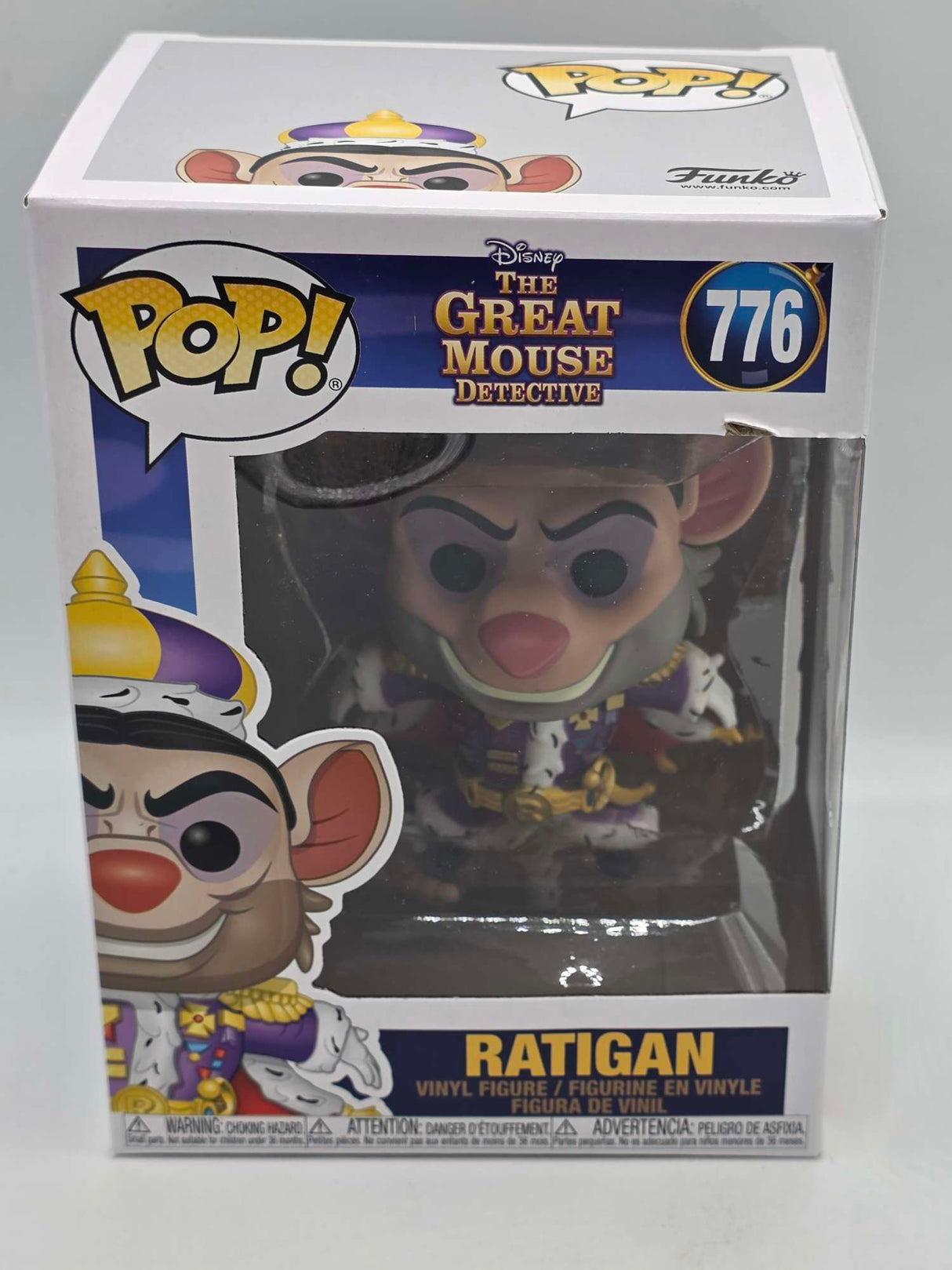 Damaged Box | Ratigan | The Great Mouse Detective | Funko Pop Disney #776